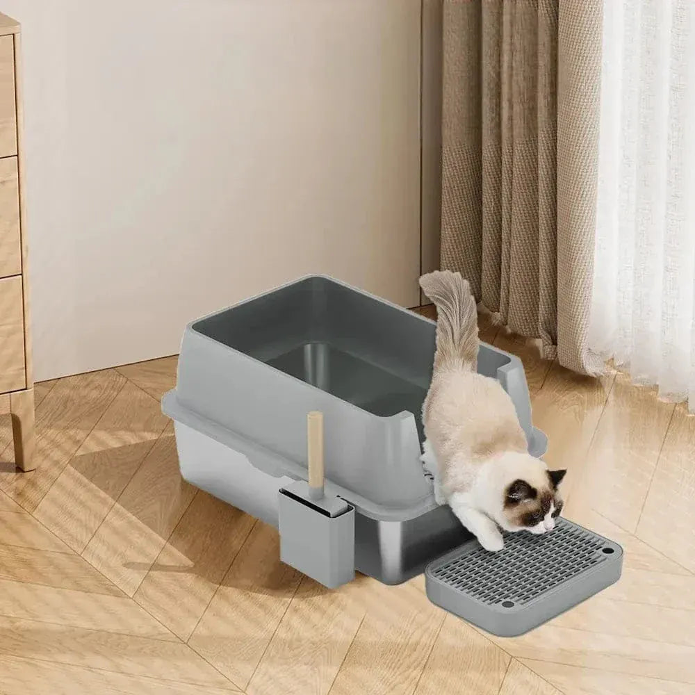 Stainless steel cat litter box XXL