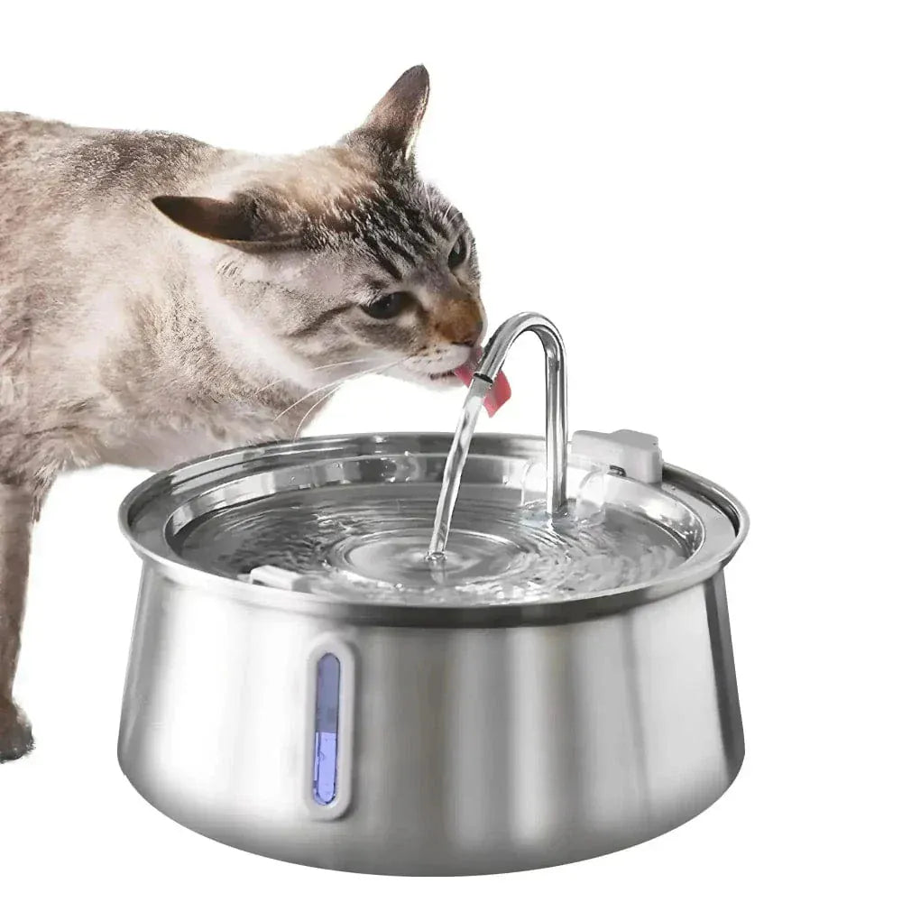 Stainless steel cat water fountain