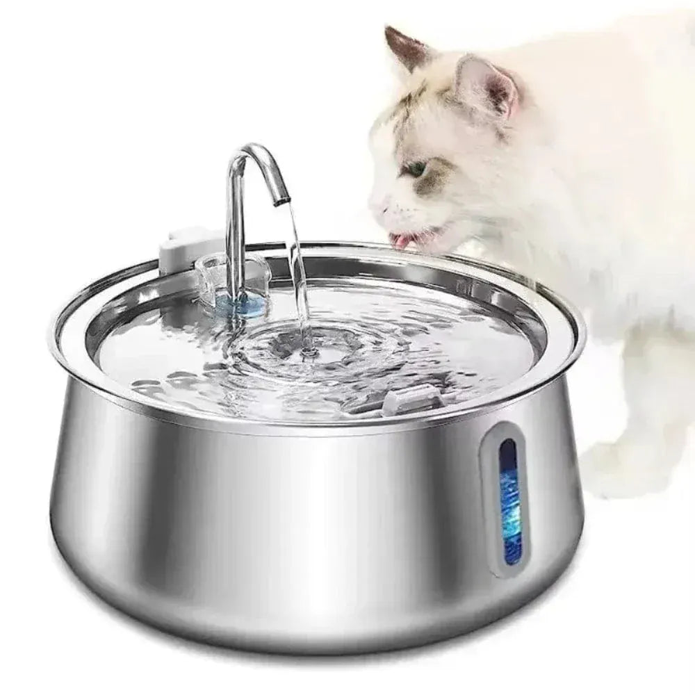 Stainless steel cat water fountain