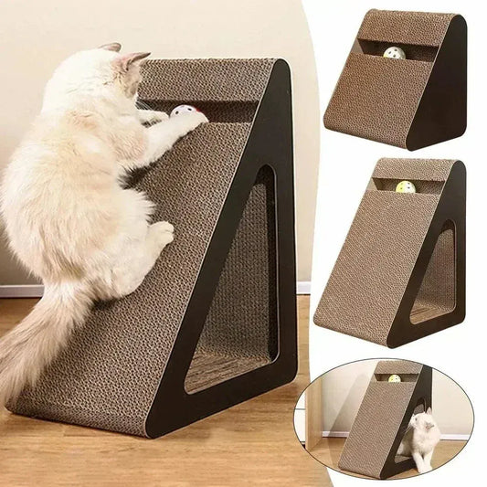 Triangle cat scratcher