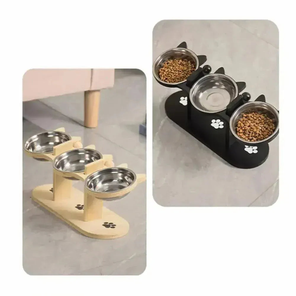 Triple cat bowl