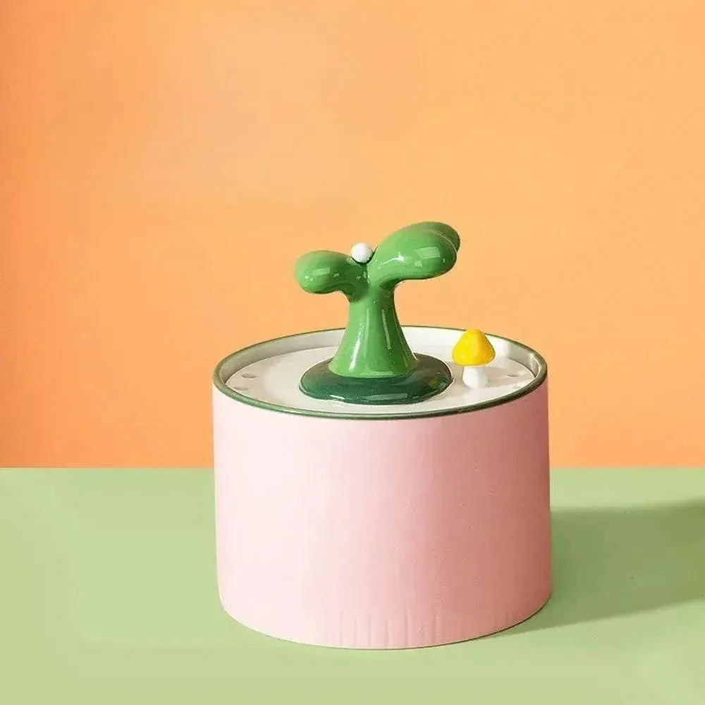 Ultra silent ceramic cat water fountain