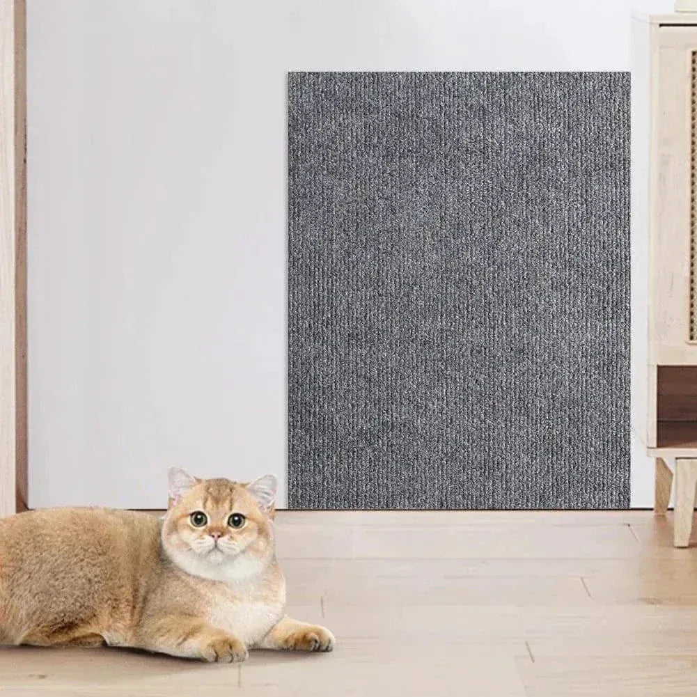 Wall-mounted cat scratcher