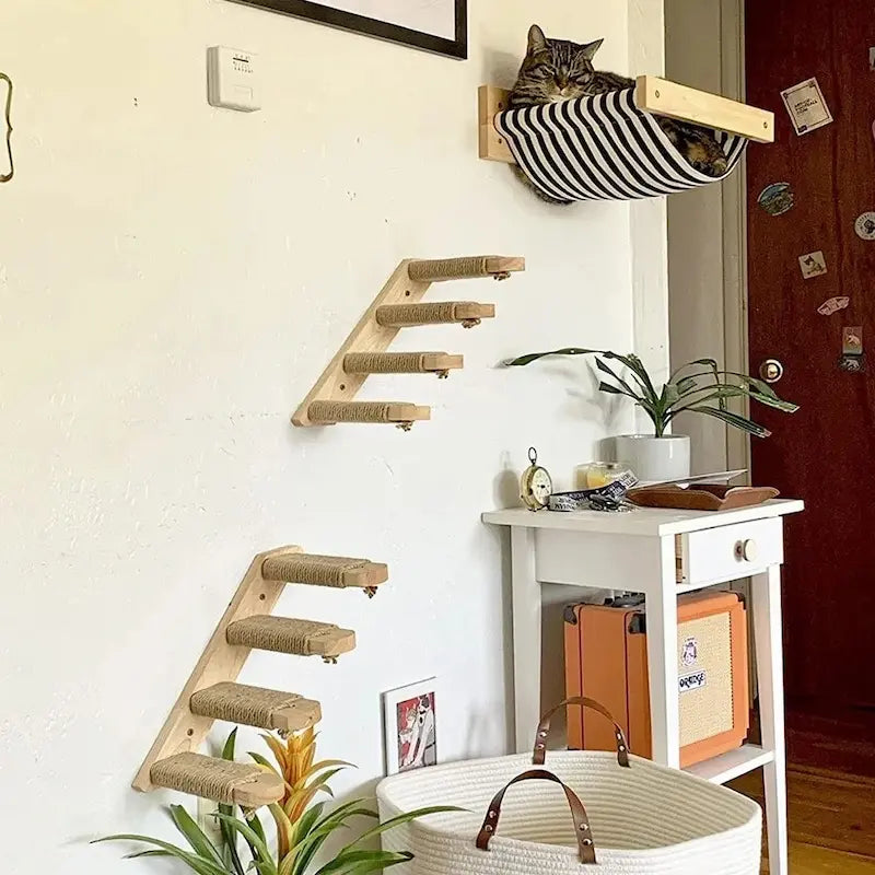 Wall-mounted cat tree
