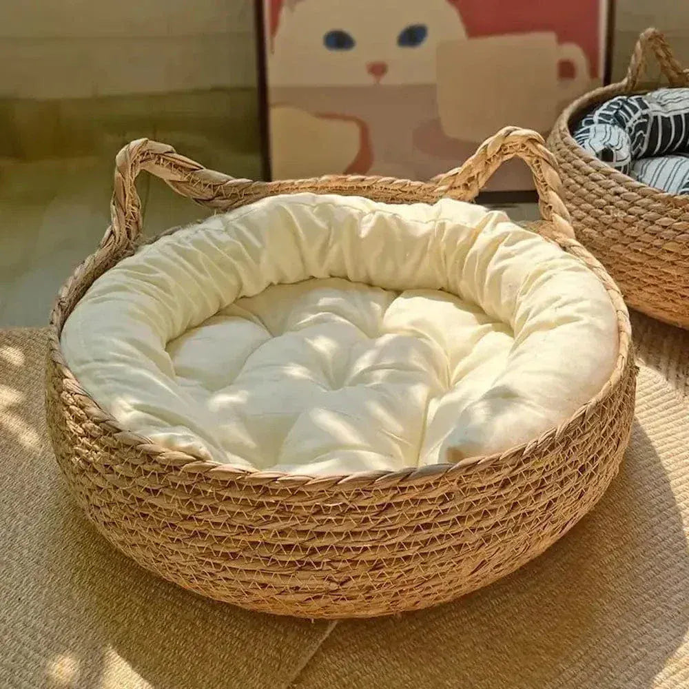 Wicker Cat Basket