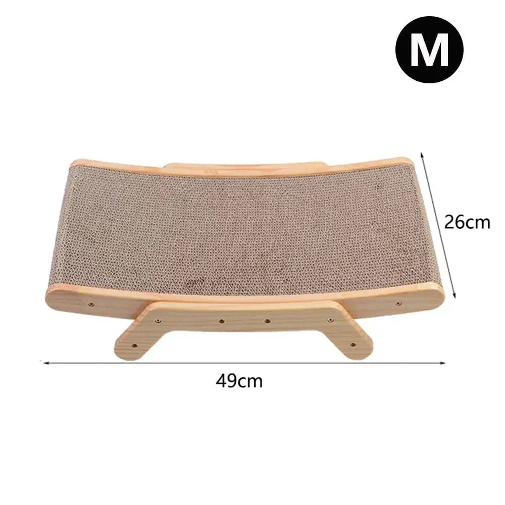 Wooden cat scratcher