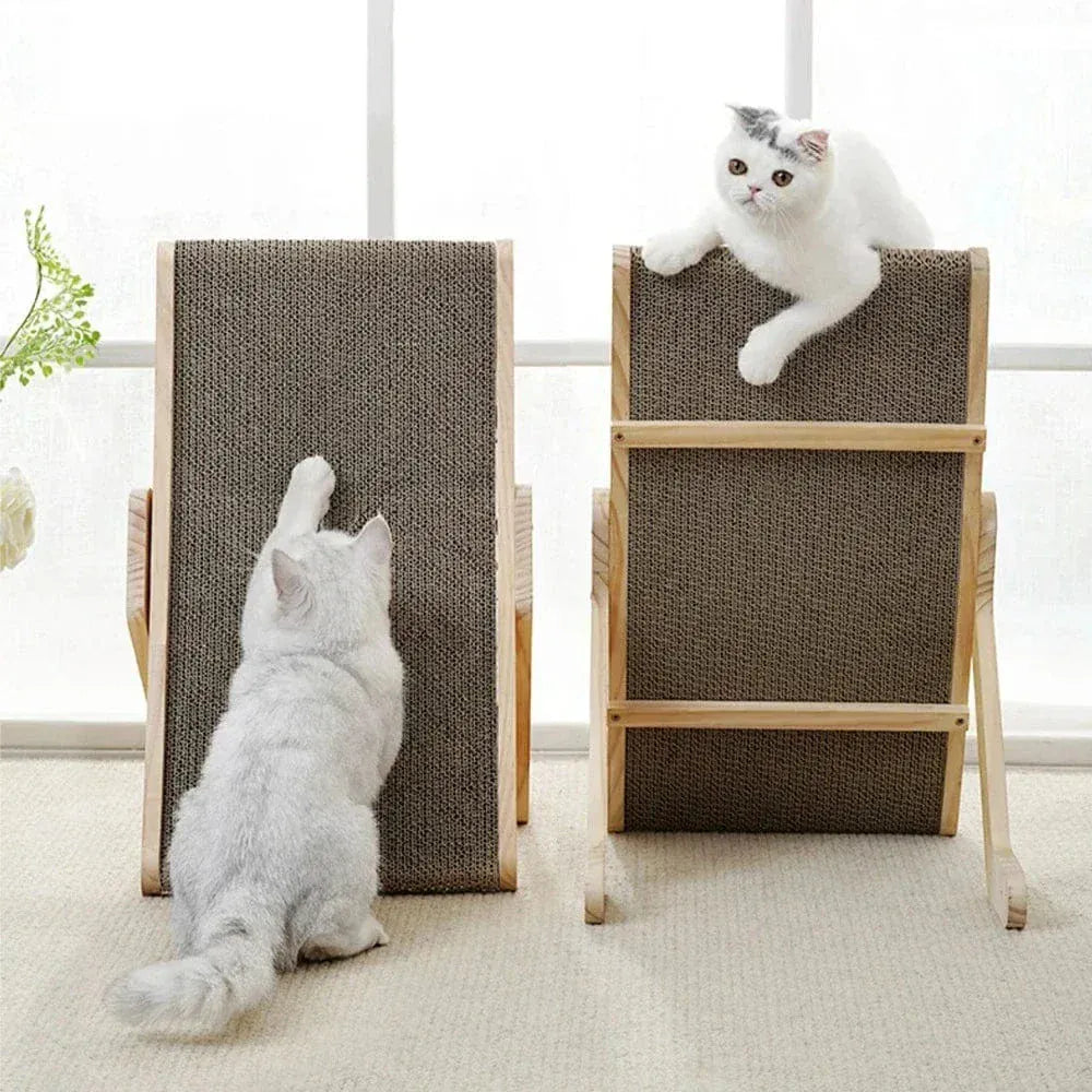 Wooden cat scratcher