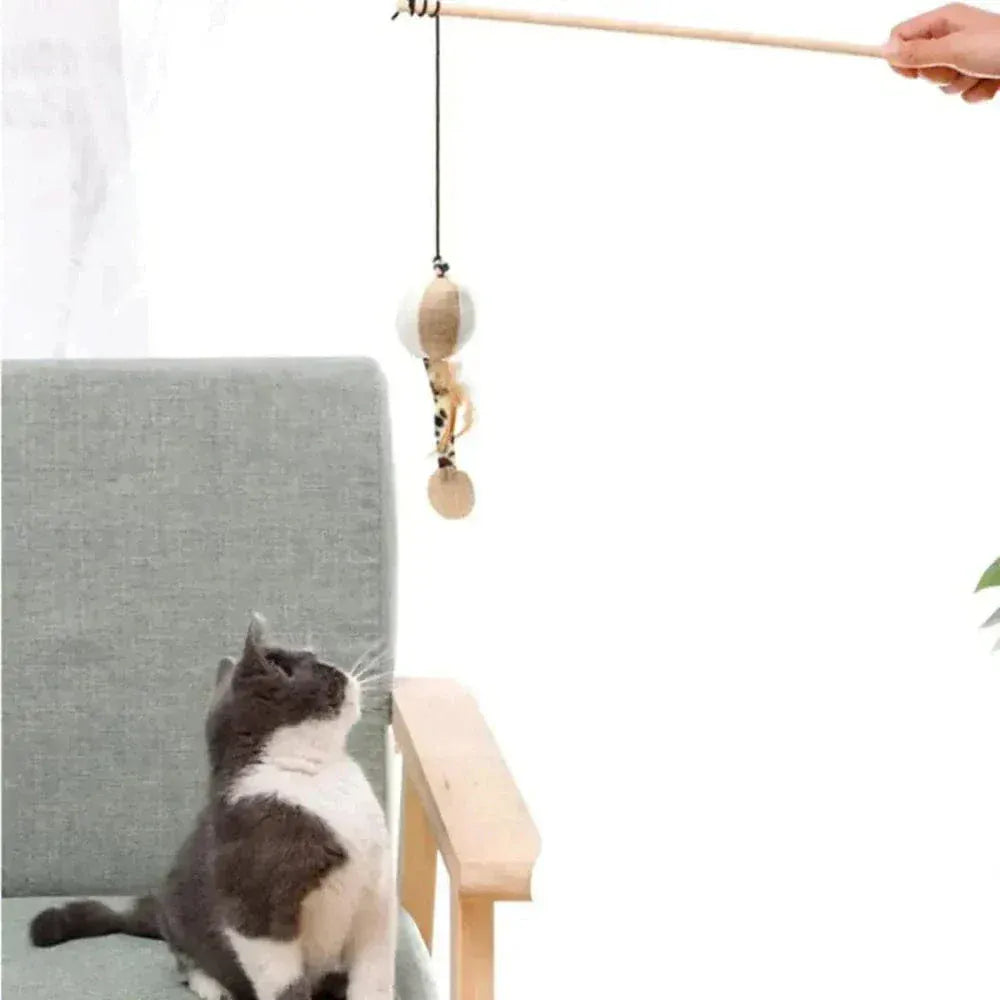 Wooden magic cat wand