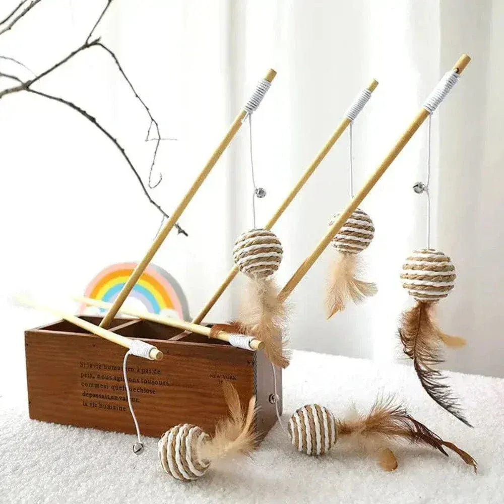 Wooden magic cat wand